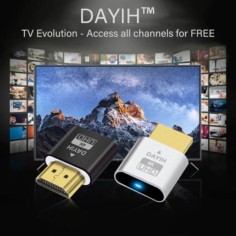 DAYIH™ TV Streaming Device - Access All Channels for Free - No Monthly –